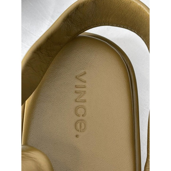 Vince Shoes New Vince Reza Dark Walnut Flat Leather Ankle Wrap